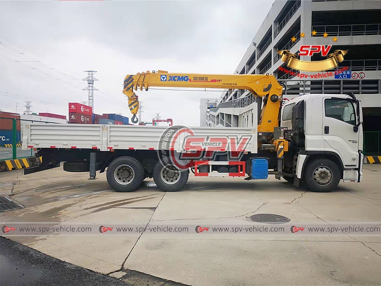 10 Tons Cargo Crane Truck ISUZU - In Shanghai Port 10 Tons Cargo Crane Truck ISUZU - In Shanghai Port